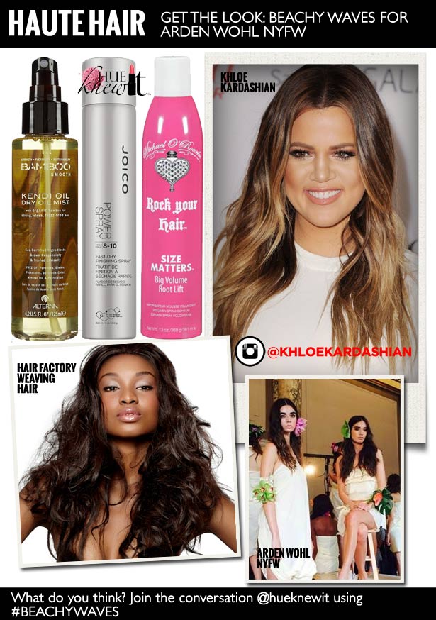 Beachy Wavy Hair à la Khloe Kardashian: A How-To