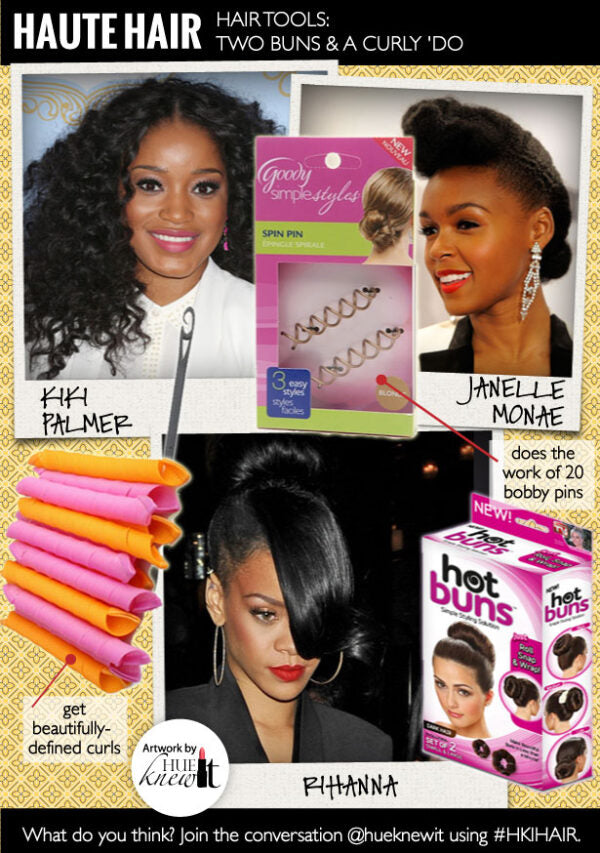 Hair Bun Tools for Styling Buns & A Curly Hairdo